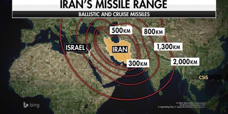 Where Iran’s ballistic missiles can reach — and how close they are to the US